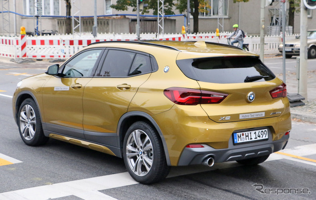 BMW X2 xDrive 25e 開発車両スクープ写真