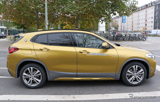 BMW X2 xDrive 25e 開発車両スクープ写真