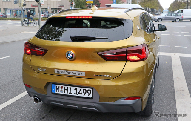 BMW X2 xDrive 25e 開発車両スクープ写真