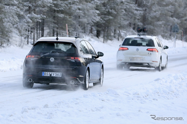 VW ゴルフGTI 開発車両 スクープ写真