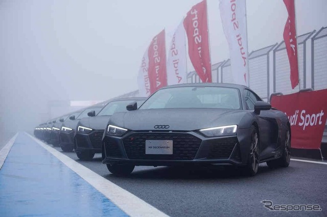 アウディ R8 Decennium(デセニウム)納車式