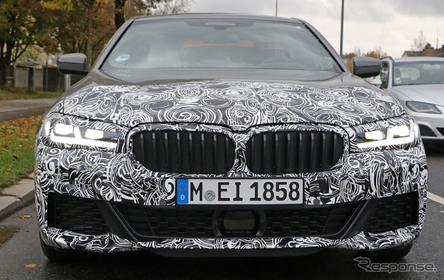 BMW 5シリーズ 改良新型 Mスポーツパッケージ(スクープ写真)