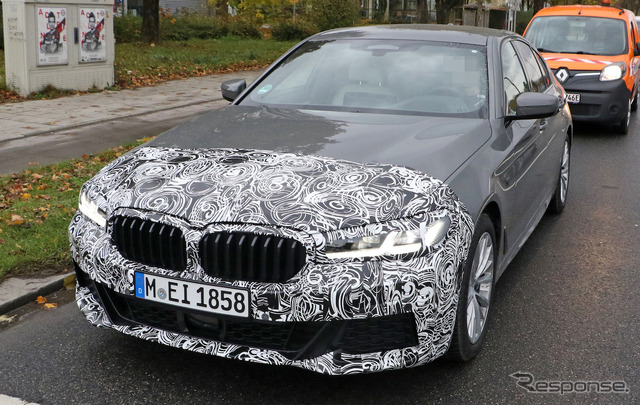 BMW 5シリーズ 改良新型 Mスポーツパッケージ(スクープ写真)