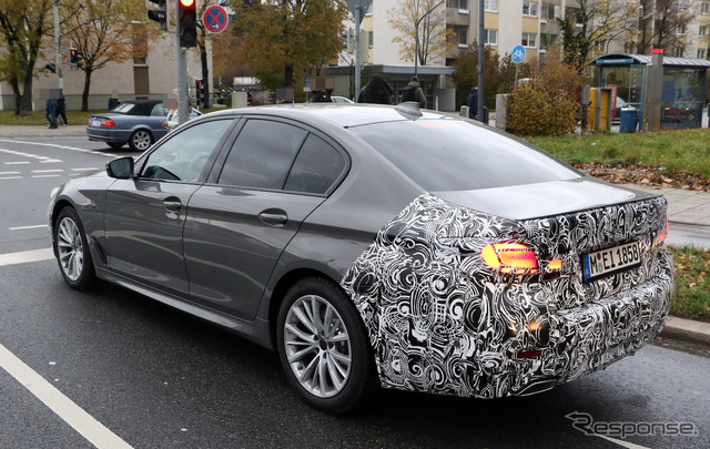 BMW 5シリーズ 改良新型 Mスポーツパッケージ(スクープ写真)