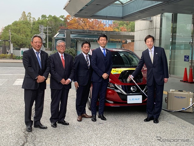 神戸市、日産自動車、神戸酒心館、電気自動車を活用した「災害連携協定」を締結（11月25日）