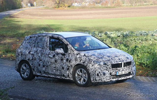 BMW 2シリーズアクティブツアラー 次期型プロトタイプ(スクープ写真)