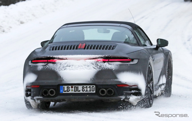 ポルシェ 911タルガ 新型プロトタイプ(スクープ写真)
