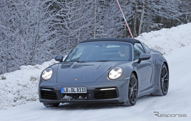 ポルシェ 911タルガ 新型プロトタイプ(スクープ写真)