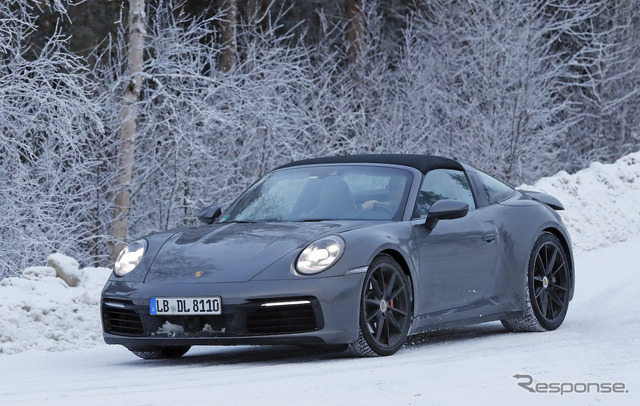 ポルシェ 911タルガ 新型プロトタイプ(スクープ写真)