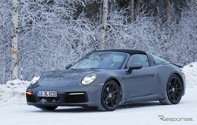 ポルシェ 911タルガ 新型プロトタイプ(スクープ写真)