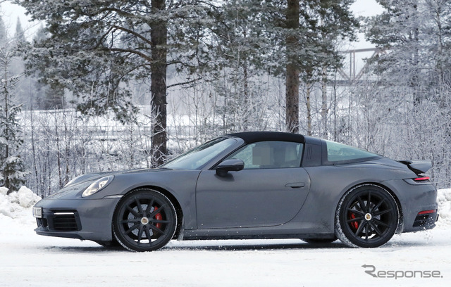 ポルシェ 911タルガ 新型プロトタイプ(スクープ写真)
