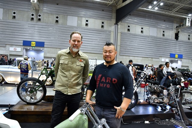 H-Dスタイル&デザイン部門責任者ブラッド・リチャーズ氏(写真左)とリードデザイナースタイリストのダイス・ナガオ氏