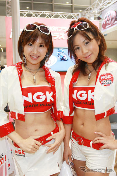 【東京モーターサイクルショー08】コンパニオン写真蔵…NGK スパークガールズ