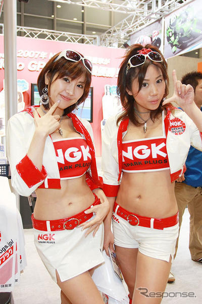 【東京モーターサイクルショー08】コンパニオン写真蔵…NGK スパークガールズ