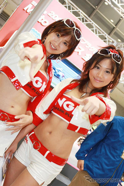 【東京モーターサイクルショー08】コンパニオン写真蔵…NGK スパークガールズ