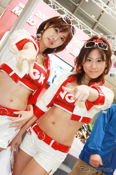 【東京モーターサイクルショー08】コンパニオン写真蔵…NGK スパークガールズ