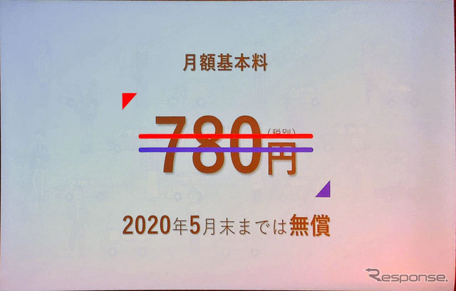 会員は月額780円を支払うが、2020年5月までは無料