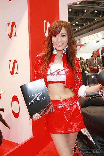 【東京モーターサイクルショー08】コンパニオン写真蔵…ロッソ
