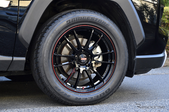 RAYS Gram Lights 57Xtreme REVLIMIT EDITION 装着サイズ:18x7 1/2J +49 5H-114.3 カラー:ブラック&マシニング/E-pro Coat 装着タイヤサイズ:255/55R18