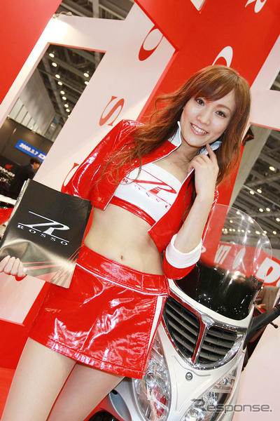 【東京モーターサイクルショー08】コンパニオン写真蔵…ロッソ