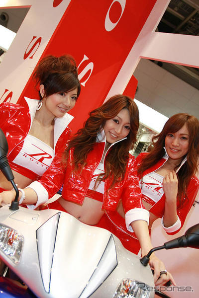 【東京モーターサイクルショー08】コンパニオン写真蔵…ロッソ