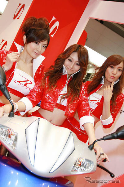 【東京モーターサイクルショー08】コンパニオン写真蔵…ロッソ