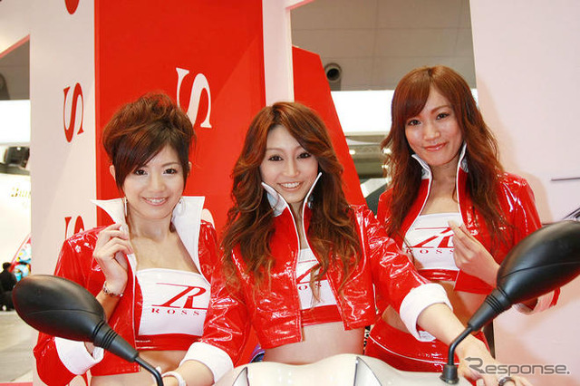 【東京モーターサイクルショー08】コンパニオン写真蔵…ロッソ