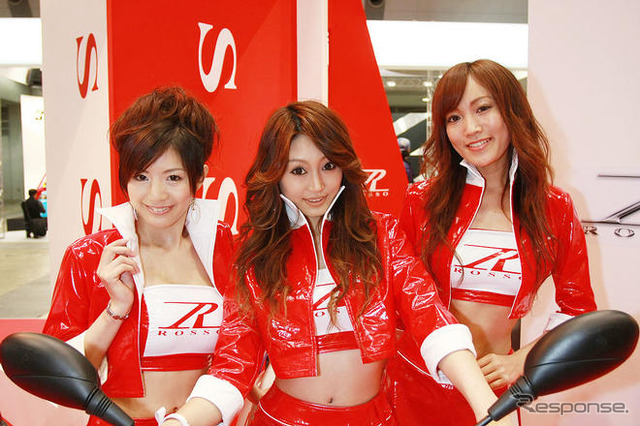 【東京モーターサイクルショー08】コンパニオン写真蔵…ロッソ