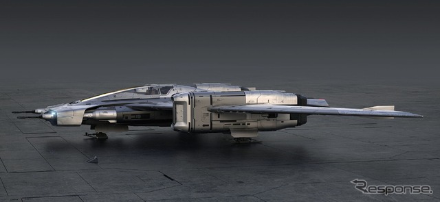 画像:映画『スター・ウォーズ/スカイウォーカーの夜明け』に登場するポルシェがデザインした宇宙船、「トライウィングS-91xペガサススターファイター」