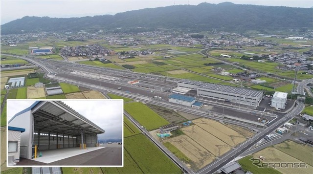 JR貨物松山駅を移転して設けられる松山貨物駅。