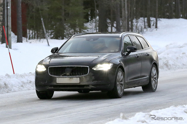 ボルボ V90 改良新型 プロトタイプ(スクープ写真)