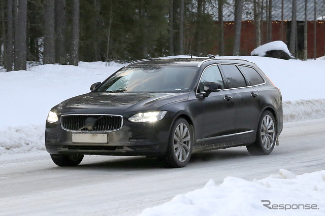 ボルボ V90 改良新型 プロトタイプ(スクープ写真)