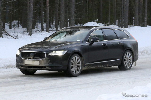 ボルボ V90 改良新型 プロトタイプ(スクープ写真)