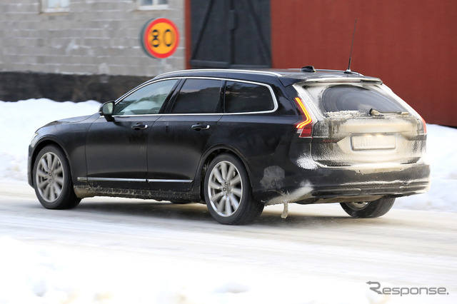 ボルボ V90 改良新型 プロトタイプ(スクープ写真)