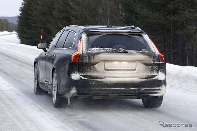 ボルボ V90 改良新型 プロトタイプ(スクープ写真)