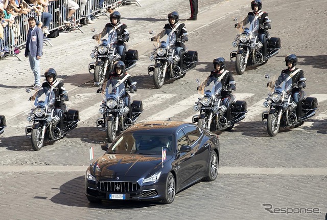 マセラティ・クアトロポルテ現行のイタリア大統領の公用車(2019年)