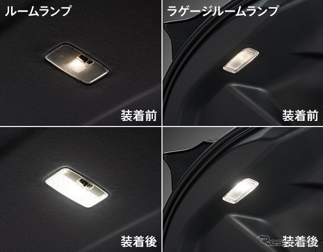 LEDルームランプセット(面発光タイプ)