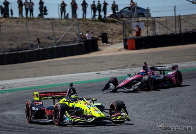 2019年シーズン最終戦におけるデイル・コイン・レーシング陣営のマシン(#18)。