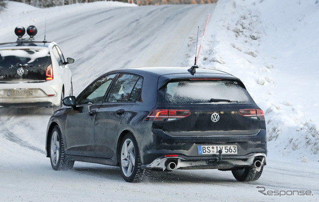 VW ゴルフ GTI 新型プロトタイプ(スクープ写真)