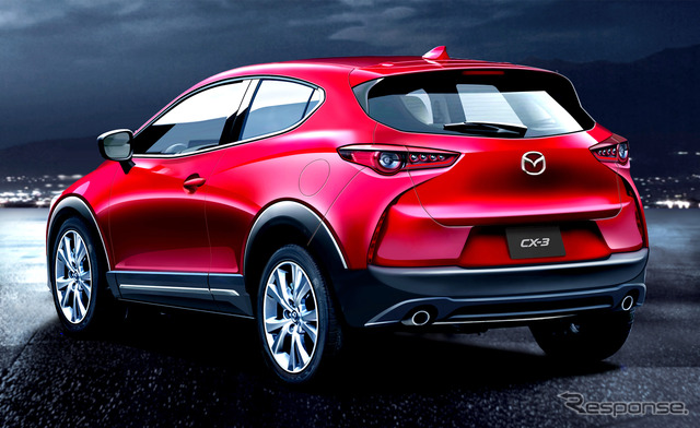 マツダ CX-3 次期型（予想CG）