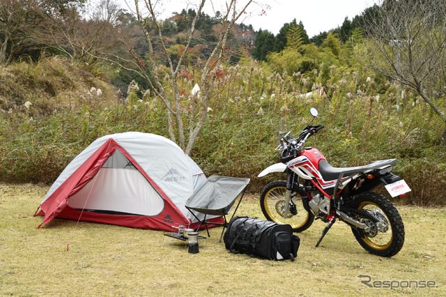 「ヤマハバイクレンタル」でセローと一緒にレンタルできるキャンプグッズ