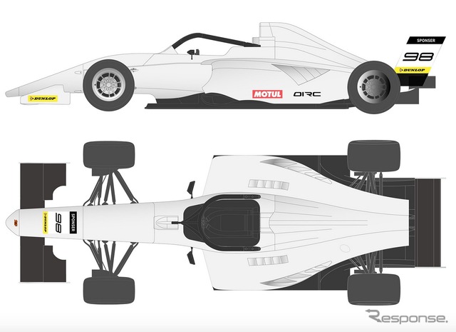 「童夢F111/3」のカラーリング検討用アートワーク。