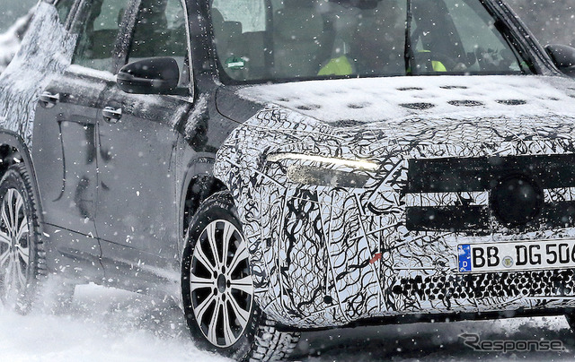 メルセデスベンツ EQB 開発車両 スクープ写真