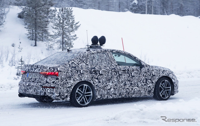 アウディ S3セダン 次期型プロトタイプ スクープ写真
