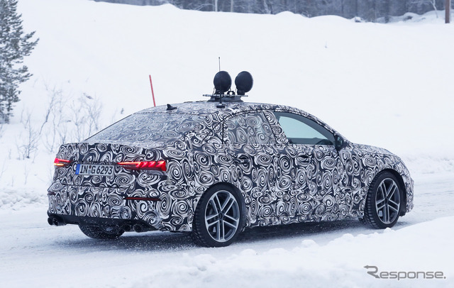 アウディ S3セダン 次期型プロトタイプ スクープ写真