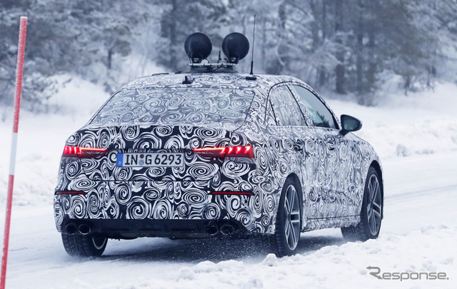 アウディ S3セダン 次期型プロトタイプ スクープ写真