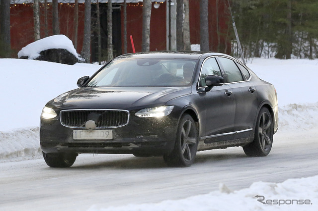 ボルボ S90 改良新型 プロトタイプ(スクープ写真)
