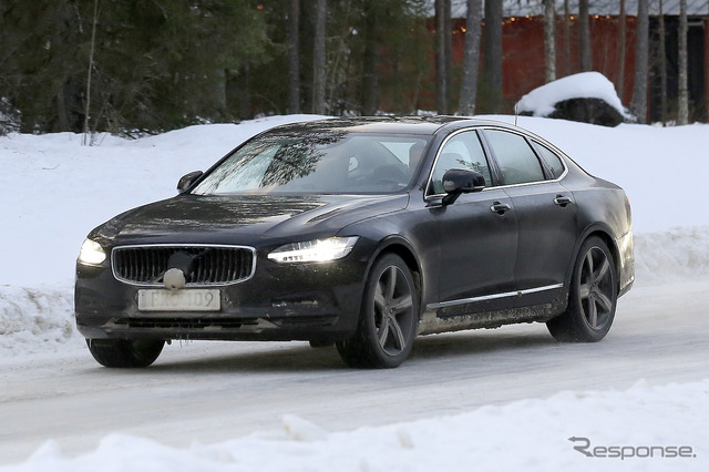 ボルボ S90 改良新型 プロトタイプ(スクープ写真)