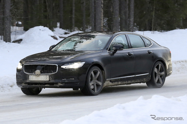 ボルボ S90 改良新型 プロトタイプ(スクープ写真)