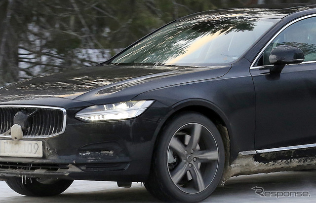 ボルボ S90 改良新型 プロトタイプ(スクープ写真)